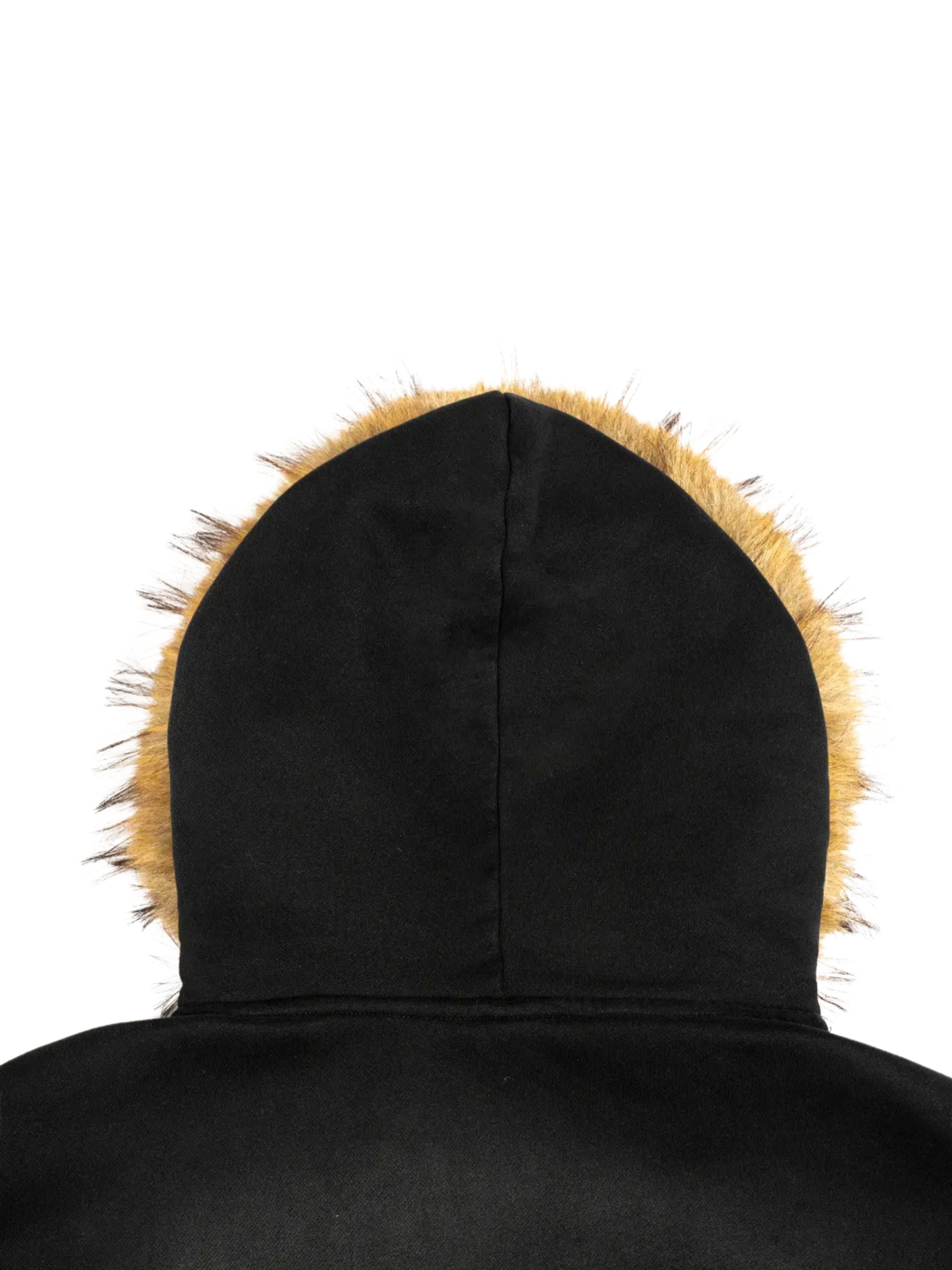 Sun Fade Boxy Detachable Fur Hoodie